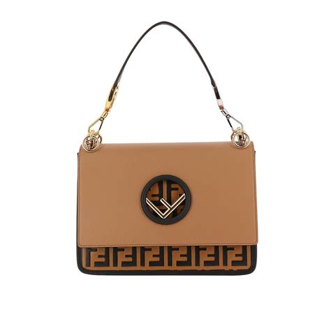 fendi nude beige logo shoulder bag|fendi handbags.